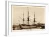 H.M.S. Victory, Sailing Ship, Canonship, Port-null-Framed Giclee Print