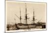 H.M.S. Victory, Sailing Ship, Canonship, Port-null-Mounted Giclee Print