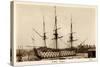 H.M.S. Victory, Sailing Ship, Canonship, Port-null-Stretched Canvas