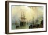 H.M.S. War Sprite off Greenwich, London-Claude T. Stanfield Moore-Framed Giclee Print