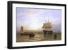 H.M.S. Wellington in Portsmouth Harbor-George Stainton-Framed Giclee Print