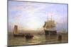 H.M.S. Wellington in Portsmouth Harbor-George Stainton-Mounted Giclee Print