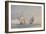 H.M. Ships Erebus and Terror in the Ross Sea (W/C on Paper)-John Edward Davis-Framed Giclee Print