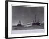 H.M. Ships Hecla and Griper in Winter Harbour, Journal of a Voyage, W.E. Parry, c.1821-William Westall-Framed Giclee Print