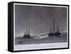 H.M. Ships Hecla and Griper in Winter Harbour, Journal of a Voyage, W.E. Parry, c.1821-William Westall-Framed Stretched Canvas