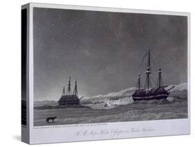 H.M. Ships Hecla and Griper in Winter Harbour, Journal of a Voyage, W.E. Parry, c.1821-William Westall-Stretched Canvas