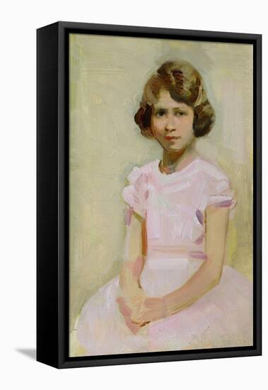 H.M. The Queen as Princess Elizabeth-Harry Watson-Framed Stretched Canvas