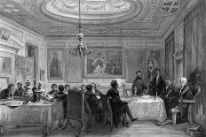 The Great Hall, the United Service Club, London, 19th Century-H Melville-Framed Giclee Print