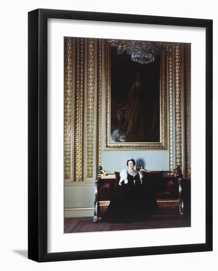 H.R.H.Queen Elizabeth, the Queen Mother-Cecil Beaton-Framed Giclee Print