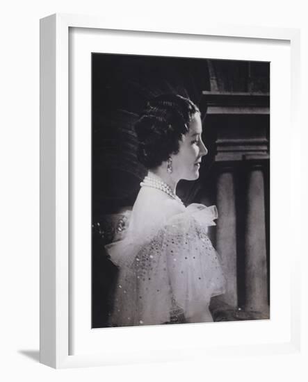 H.R.H.Queen Elizabeth-Cecil Beaton-Framed Giclee Print