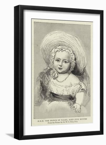 H R H the Prince of Wales, Aged Five Months-William Charles Ross-Framed Giclee Print