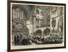 H R H the Prince of Wales at the Re-Opening of the North Transept of the Church of St Bartholomew t-Henry William Brewer-Framed Giclee Print