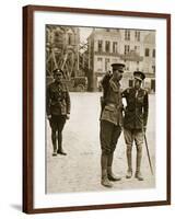 H.R.H. the Prince of Wales in Bethune, 11th August 1916-null-Framed Photographic Print