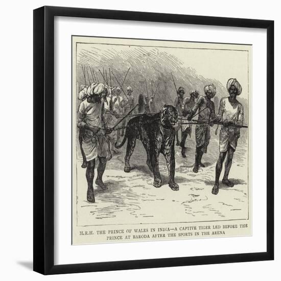 H R H the Prince of Wales in India-null-Framed Giclee Print