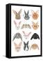 H Rabbits 2-Hanna Melin-Framed Stretched Canvas