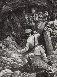 Second Lieutenant Cecil Calvert Unearths and Rescues Two Men from a Mine Gallery-H. Ripperger-Giclee Print