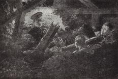 Major Borrett Duelling a German Officer at Zillebeke-H. Ripperger-Art Print