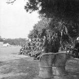 An Elephant Outside the Railway Station at Delhi, India, 1900s-H & Son Hands-Giclee Print