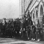 An Elephant Procession Passing Jumma Masjid, Delhi, India, 1900s-H & Son Hands-Giclee Print