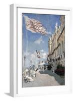 H“tel Des Roches Noires, Trouville-Claude Monet-Framed Giclee Print