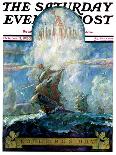 "Columbus Day," Saturday Evening Post Cover, October 11, 1930-H.W. Tilson-Mounted Giclee Print