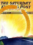 "License Plates," Saturday Evening Post Cover, October 12, 1940-H. Wilson Smith-Stretched Canvas