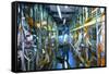 H1 Particle Detector Electronics At DESY-David Parker-Framed Stretched Canvas