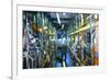 H1 Particle Detector Electronics At DESY-David Parker-Framed Photographic Print