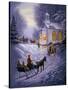 H16 Sleigh Church-D. Rusty Rust-Stretched Canvas