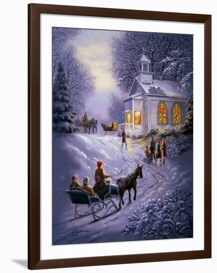 H16 Sleigh Church-D. Rusty Rust-Framed Giclee Print