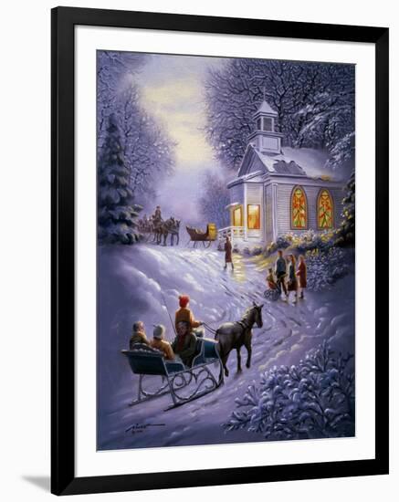 H16 Sleigh Church-D. Rusty Rust-Framed Giclee Print