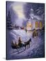 H16 Sleigh Church-D. Rusty Rust-Stretched Canvas