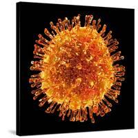 H1N1 Flu Virus Particle, Artwork-PASIEKA-Stretched Canvas