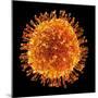 H1N1 Flu Virus Particle, Artwork-PASIEKA-Mounted Premium Photographic Print
