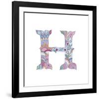 H-Green Girl-Framed Giclee Print