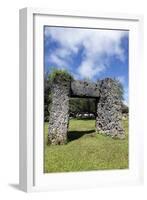 Ha'amonga 'A Maui Arch-benkrut-Framed Photographic Print