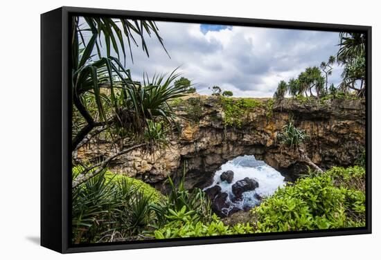 Ha'Ateiho, Big Rock Arch in Tongatapu, Tonga, South Pacific, Pacific-Michael Runkel-Framed Stretched Canvas