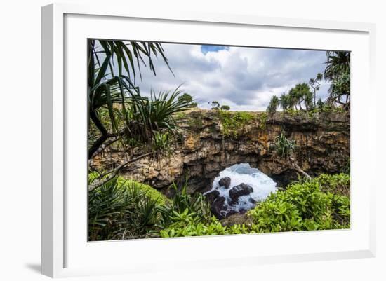 Ha'Ateiho, Big Rock Arch in Tongatapu, Tonga, South Pacific, Pacific-Michael Runkel-Framed Photographic Print