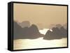 Ha Long Bay and Karst Hills at Sunset, Vietnam-Keren Su-Framed Stretched Canvas