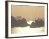 Ha Long Bay and Karst Hills at Sunset, Vietnam-Keren Su-Framed Photographic Print