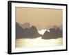 Ha Long Bay and Karst Hills at Sunset, Vietnam-Keren Su-Framed Photographic Print