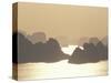 Ha Long Bay and Karst Hills at Sunset, Vietnam-Keren Su-Stretched Canvas