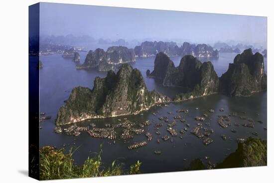 Ha Long Bay Vietnam viewed from above-Charles Bowman-Stretched Canvas