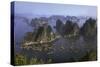 Ha Long Bay Vietnam viewed from above-Charles Bowman-Stretched Canvas