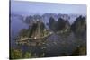 Ha Long Bay Vietnam viewed from above-Charles Bowman-Stretched Canvas
