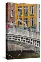 Ha'penny Bridge across the River Liffey, Dublin, Republic of Ireland, Europe-Nigel Hicks-Stretched Canvas