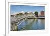 Ha'penny Bridge across the River Liffey, Dublin, Republic of Ireland, Europe-Nigel Hicks-Framed Photographic Print
