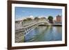 Ha'penny Bridge across the River Liffey, Dublin, Republic of Ireland, Europe-Nigel Hicks-Framed Photographic Print