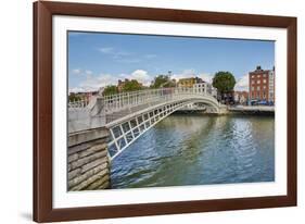 Ha'penny Bridge across the River Liffey, Dublin, Republic of Ireland, Europe-Nigel Hicks-Framed Photographic Print