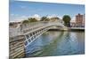 Ha'penny Bridge across the River Liffey, Dublin, Republic of Ireland, Europe-Nigel Hicks-Mounted Photographic Print